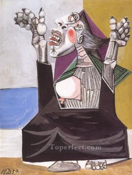 抽象的かつ装飾的 Painting - ラ・サプリアンテ 1937 キュビズム